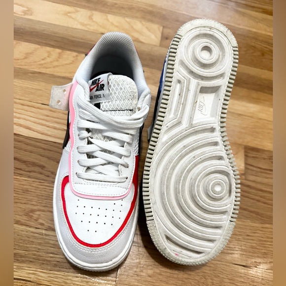 Nike Air Force 1 Low Shadow White Blue Black (Women's) - Picture 9 of 10